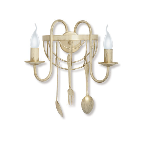 Lily Manor Kerzen-Wandleuchter 2-flammig Lunado | Wayfair.de